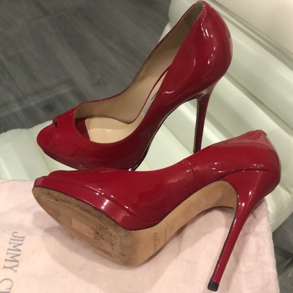 Authentic jimmy choo red shoes - Picture 4 of 9